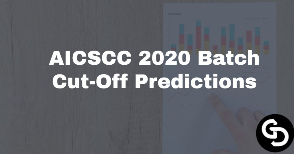 AICSCC 2020 Batch Cut-Off Predictions