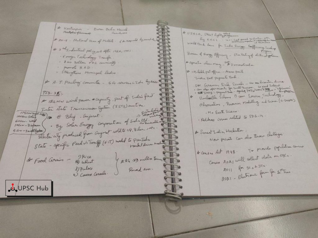 How to Maintain Notes for UPSC Exam Preparation margin
