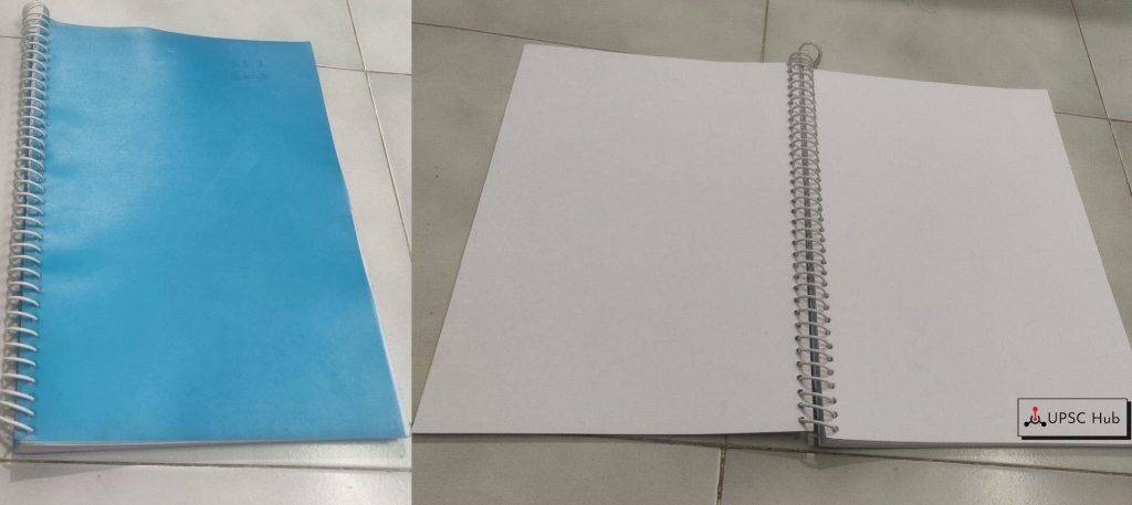 How to Maintain Notes for UPSC Exam Preparation spiral notebook